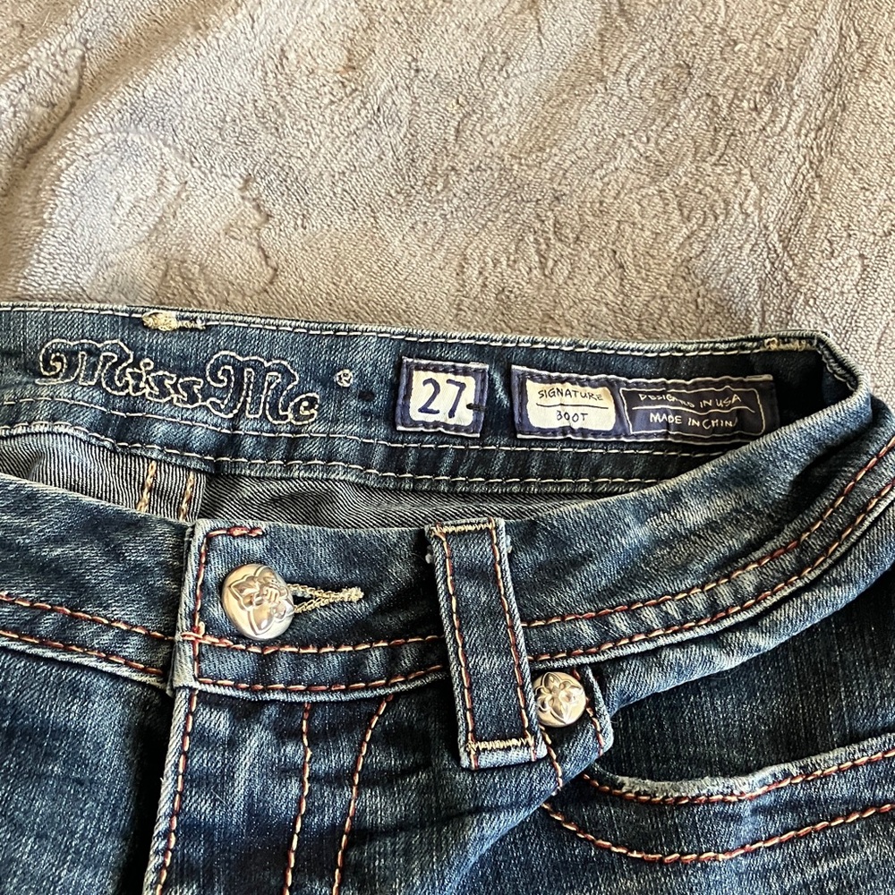 Miss Me low rise boot cut jeans
